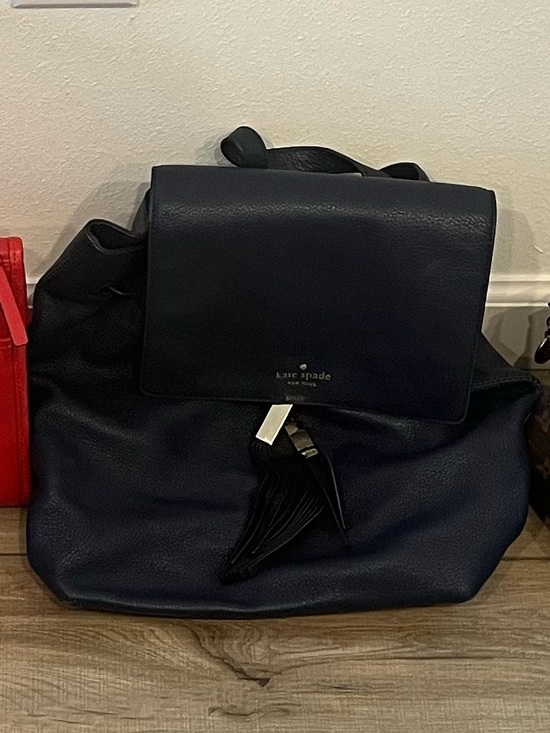 kate spade Handbags - kate spade Blue Leather Structured Tote